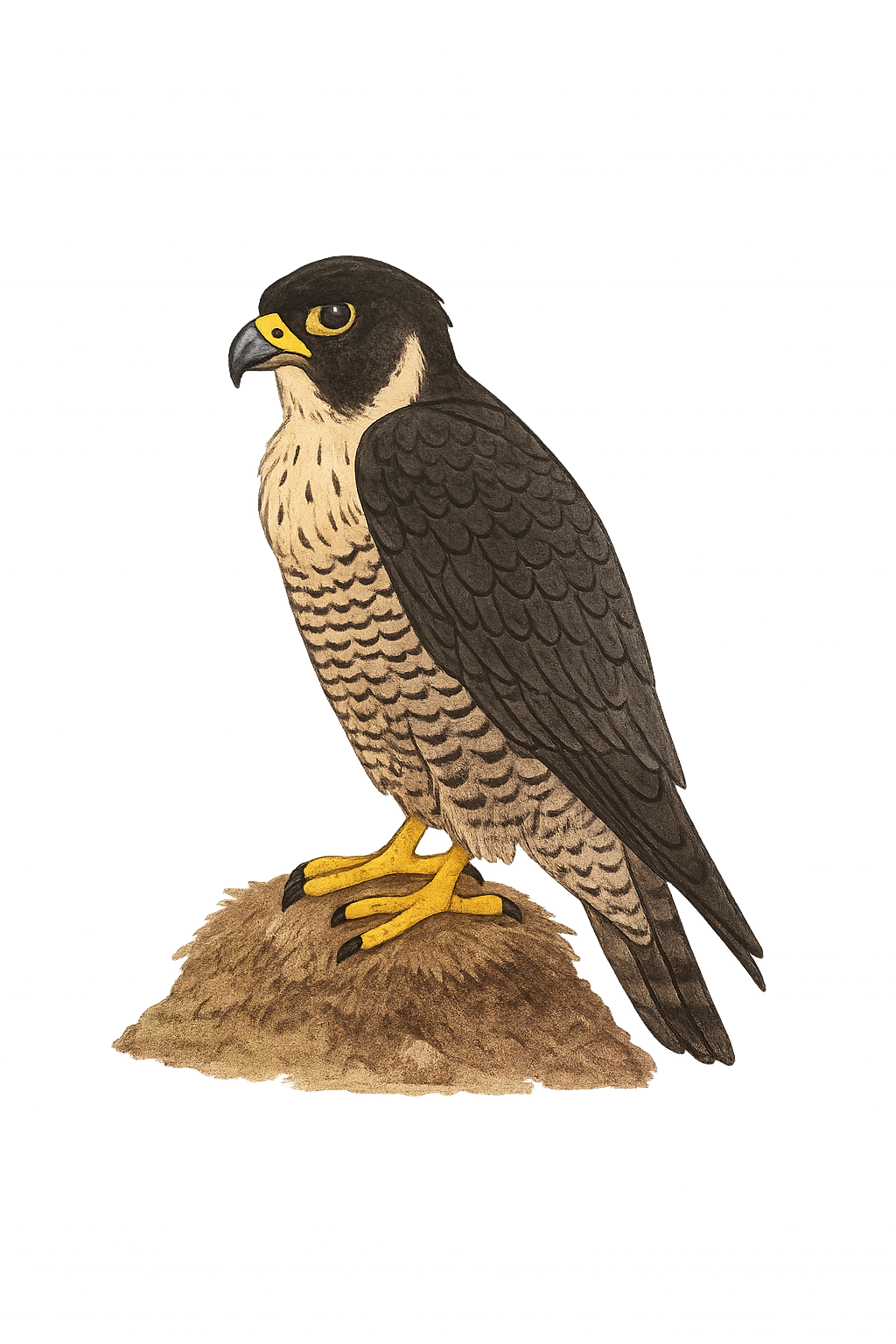 Halcón peregrino animado