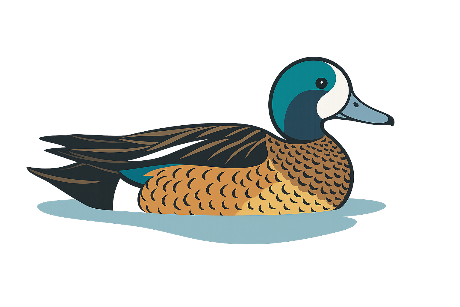 Animación pato real