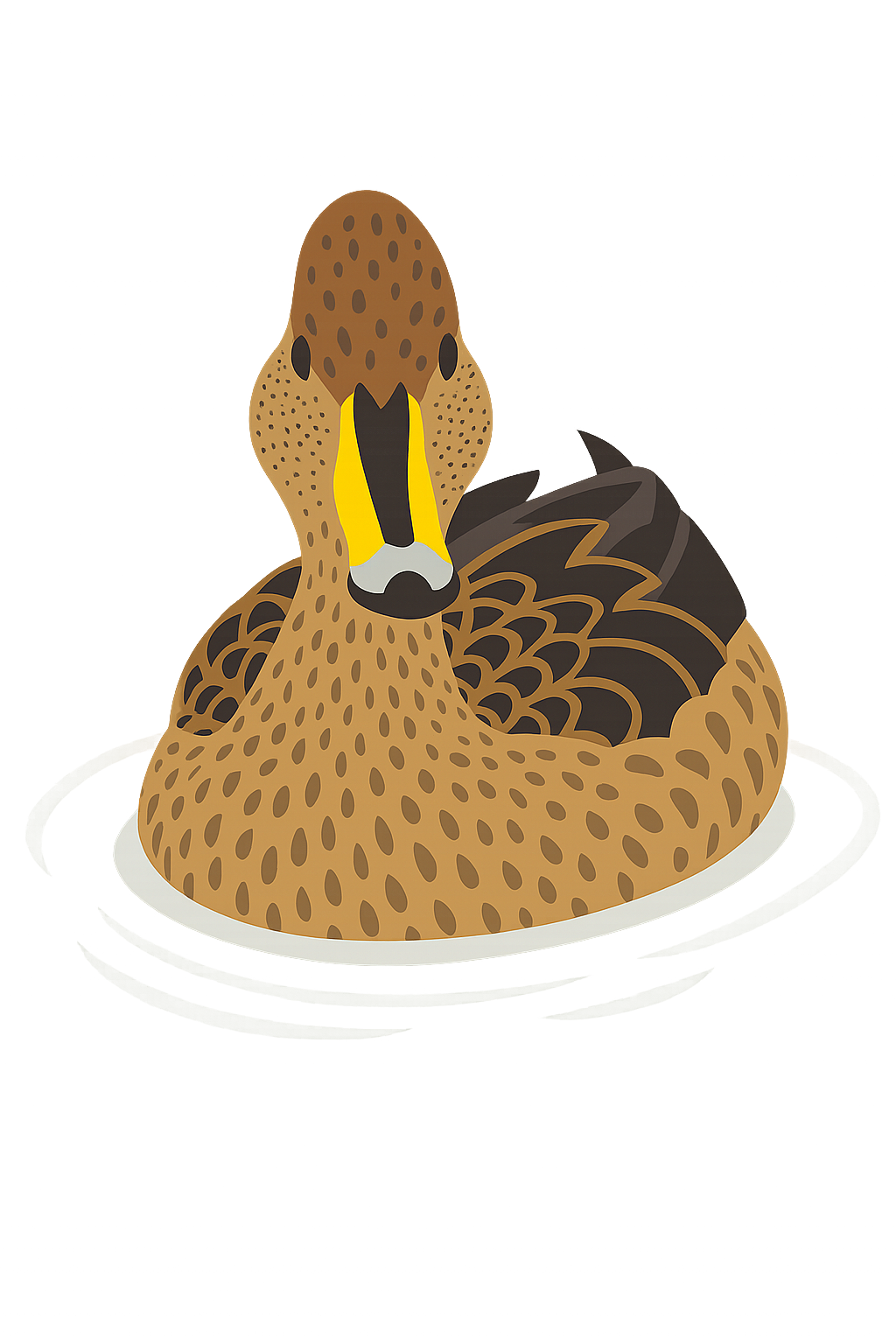 Animación pato jergón grande