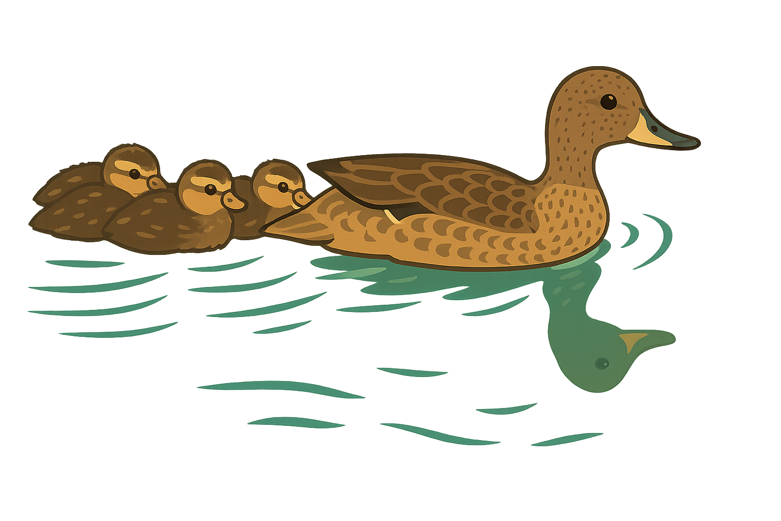 Animación pato jergón chico